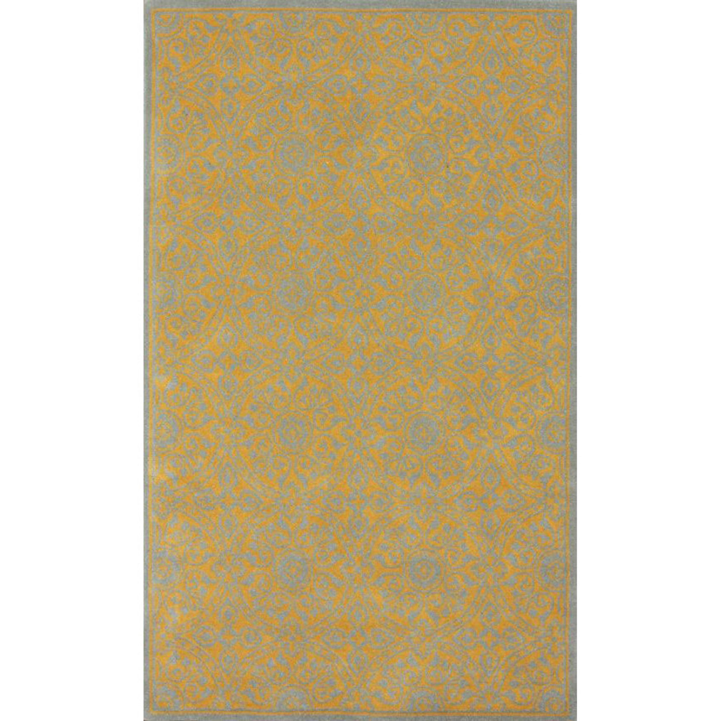 Nuloom Handmade Trellis Gold Wool Rug (5 X 8) (GreyPattern AbstractTip We recommend the use of a non skid pad to keep the rug in place on smooth surfaces.All rug sizes are approximate. Due to the difference of monitor colors, some rug colors may vary sl