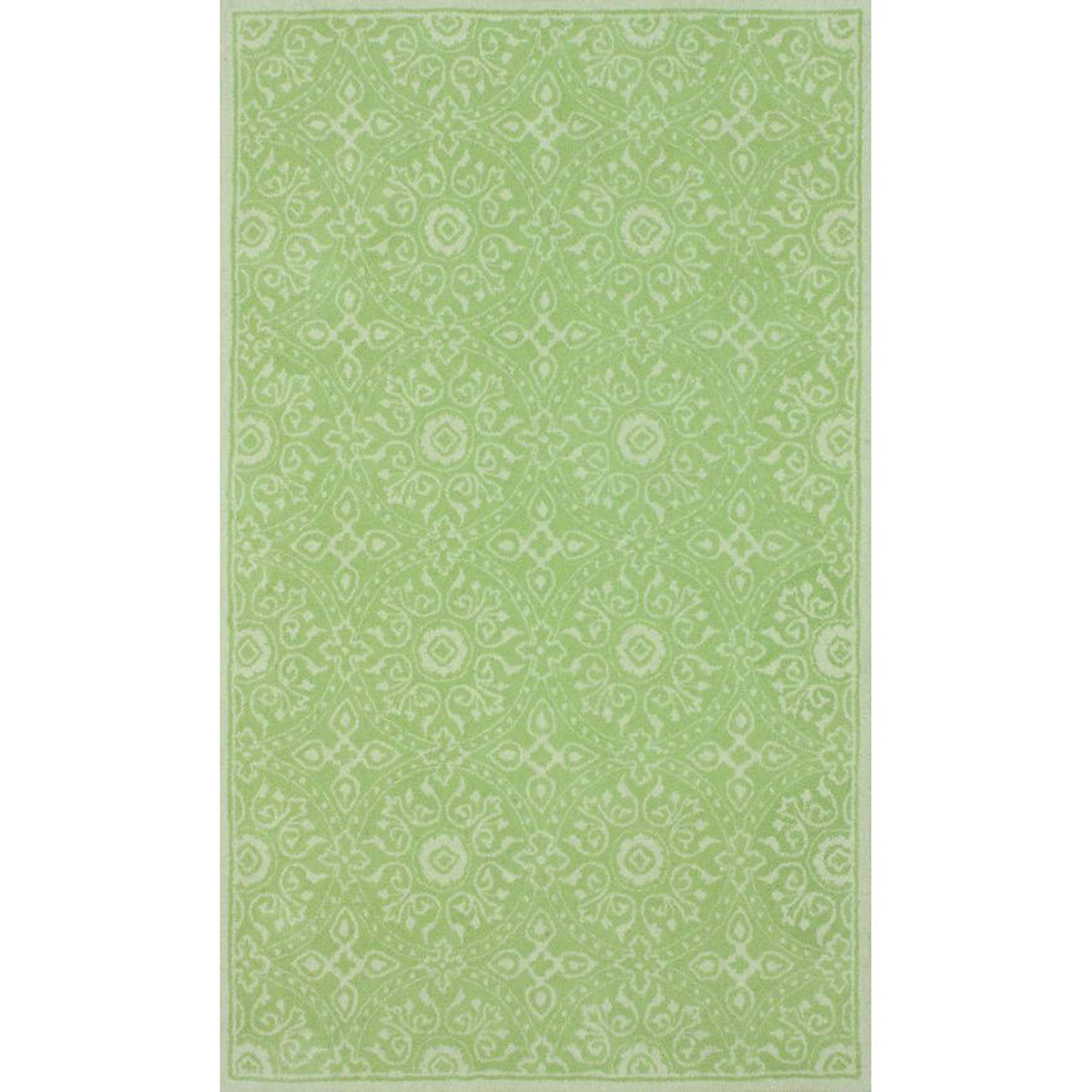 Nuloom Handmade Trellis Green Wool Rug (5 X 8)