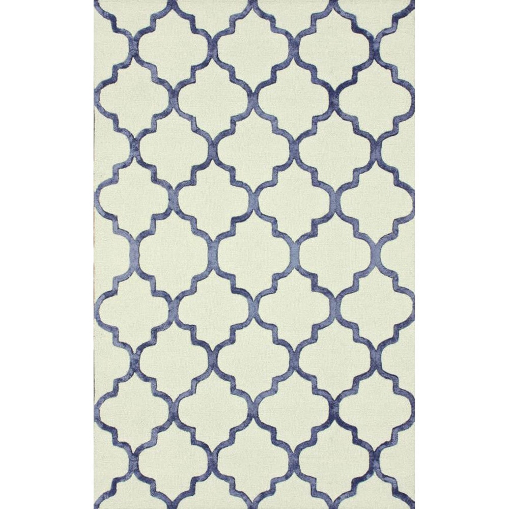 Nuloom Handmade Moroccan Trellis Faux Silk Wool Rug (5 X 8)