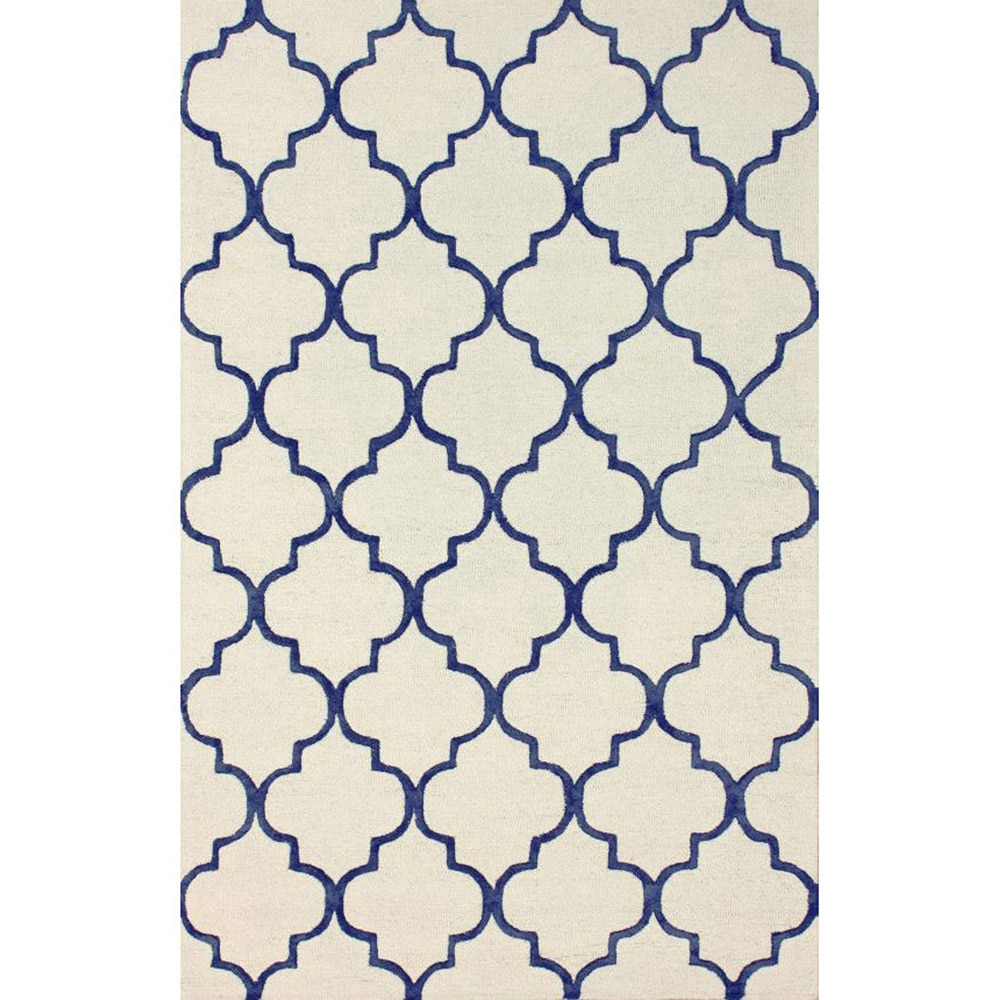 Nuloom Handmade Moroccan Trellis Faux Silk / Wool (5 X 8) (BluePattern AbstractTip We recommend the use of a non skid pad to keep the rug in place on smooth surfaces.All rug sizes are approximate. Due to the difference of monitor colors, some rug colors