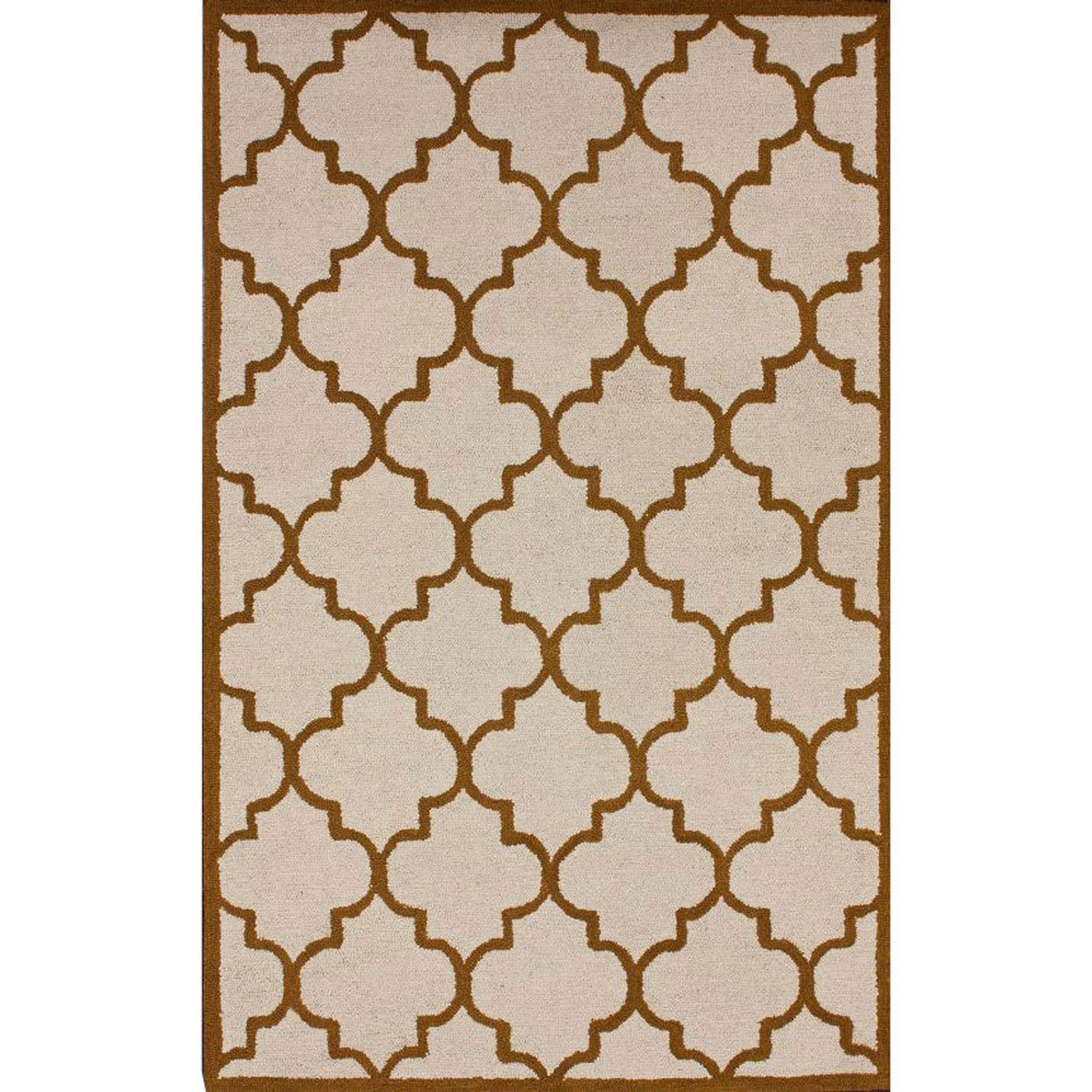 Nuloom Handmade Moroccan Trellis Natural Wool Area Rug (3 X 5)