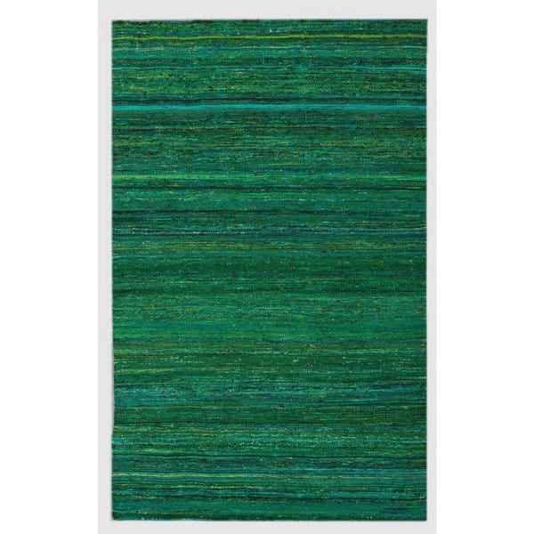 nuLOOM Handmade Flatweave Lines Multi Green Rug (4'7 x 6'7) 8283890