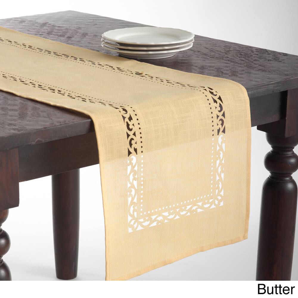 Cutwork Design Table Runner