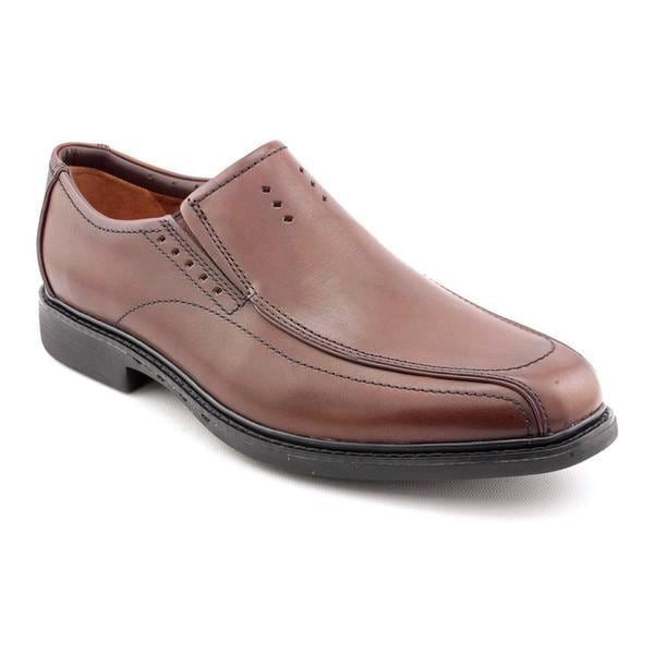 Mens Nunn Bush Lincoln Burgundy Polished Leather