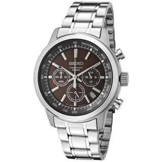 seiko men's silvertone