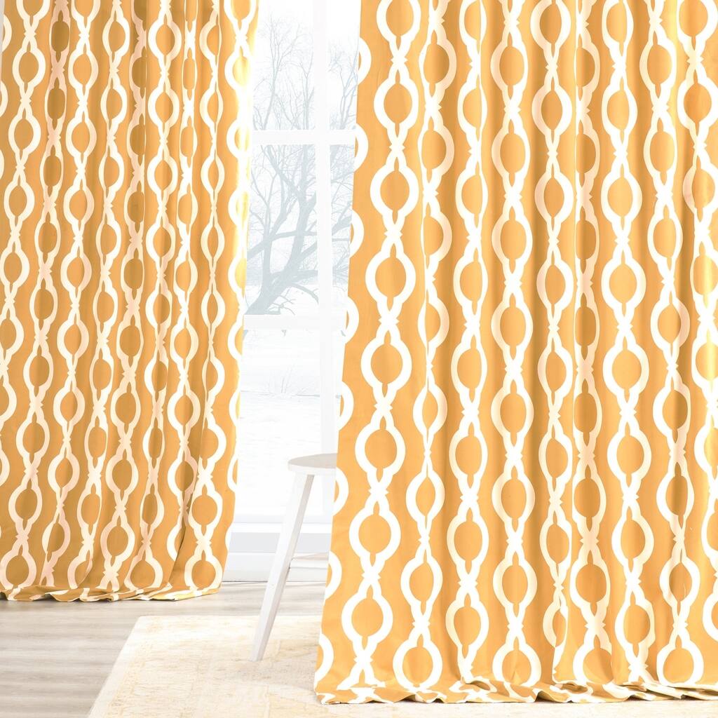 Exclusive Fabrics Medina Printed Cotton Curtain (1 Panel)