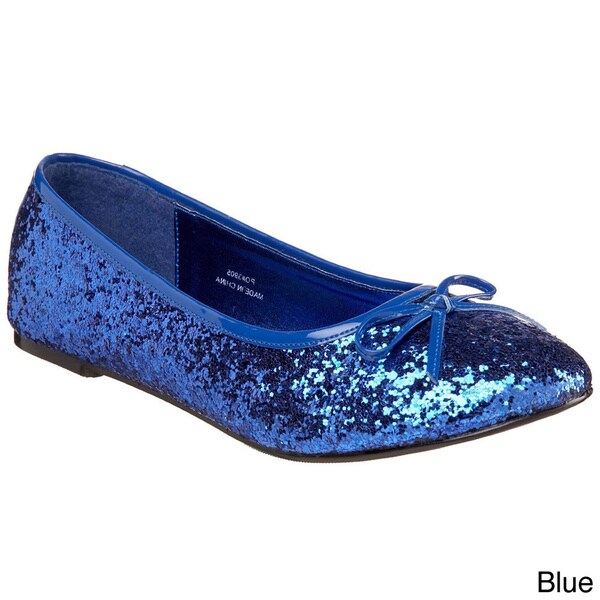 Funtasma Women's 'Star-16G' Glitter Ballerina Flats - 15605991 ...