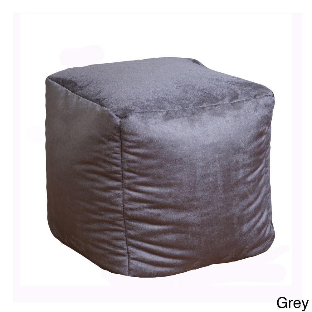 Christopher Knight Home Whitney Faux Suede Bean Bag Cube Ottoman