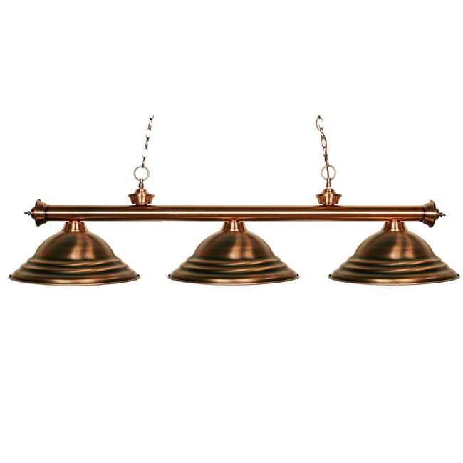 Riviera Antique Copper 3 light Billiard