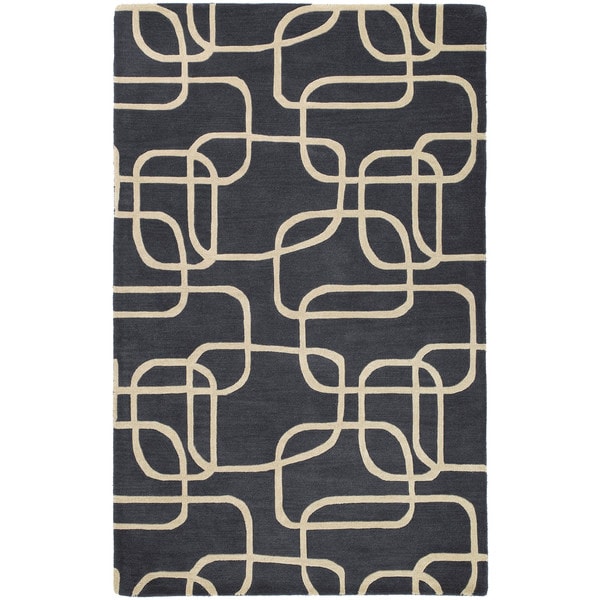Graffix Dimensions Hand-Tufted Charcoal Rug (9'6 x 13')