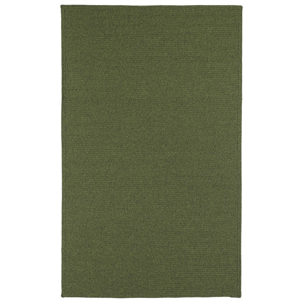 Malibu Indoor/Outdoor Woven Green Rug - 8'0 x 11'0