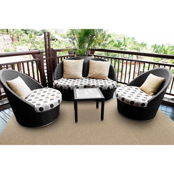 Malibu Indoor/Outdoor Woven Natural Rug - 8' x 11'