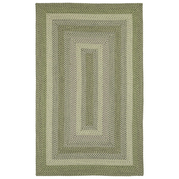 Malibu Indoor/ outdoor Woven Celery Rug - 5' x 8'