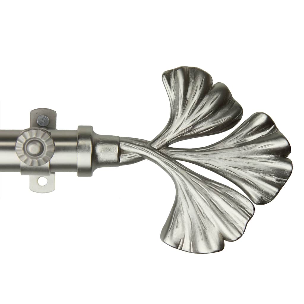 InStyleDesign Luck Adjustable Satin Nickel Curtain Rod