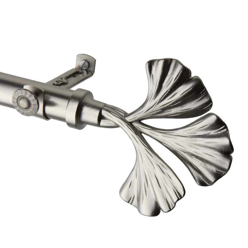 InStyleDesign Luck Adjustable Satin Nickel Curtain Rod