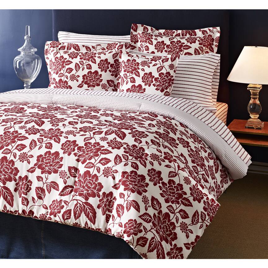 Tommy Hilfiger Smithfield Floral 3-piece Cotton Reversible Comforter Set