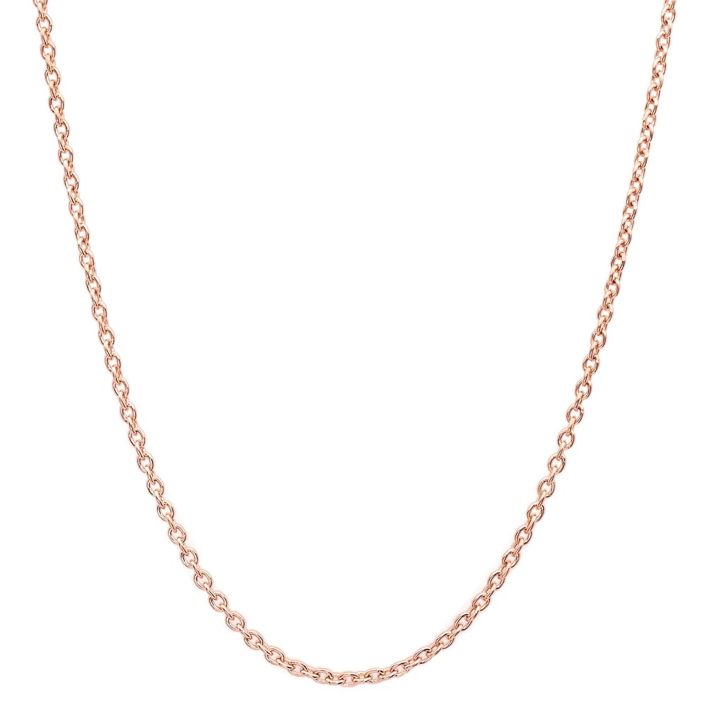 Roberto Martinez Rose Gold Plated Silver Cable Chain Necklace