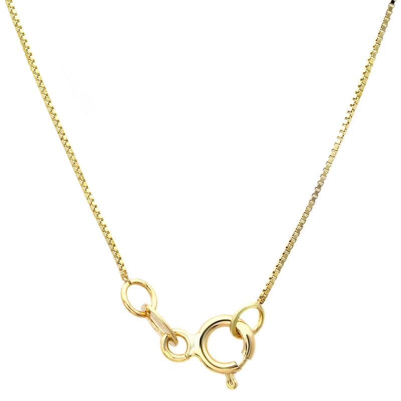 Roberto Martinez Gold Plated Silver 1 mm Box Chain (16"-24")