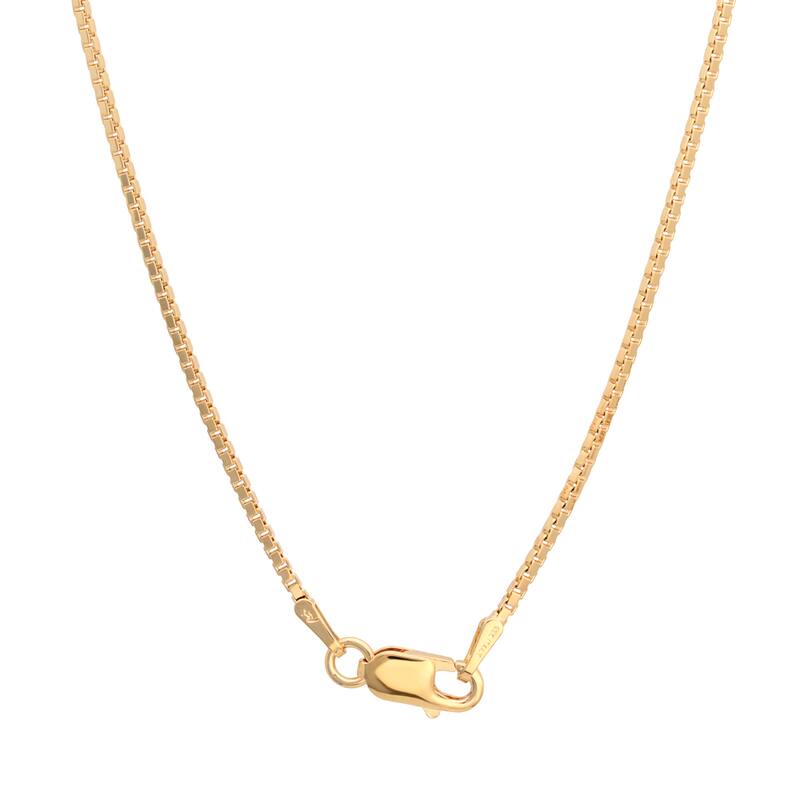 Roberto Martinez Gold Plated Silver 1.25 mm Box Chain (16"-24") - Yellow