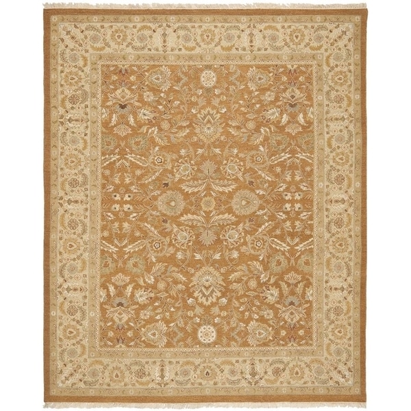 Safavieh Hand-Woven Sumak Copper/ Beige Classic Wool Rug (9' x 12')