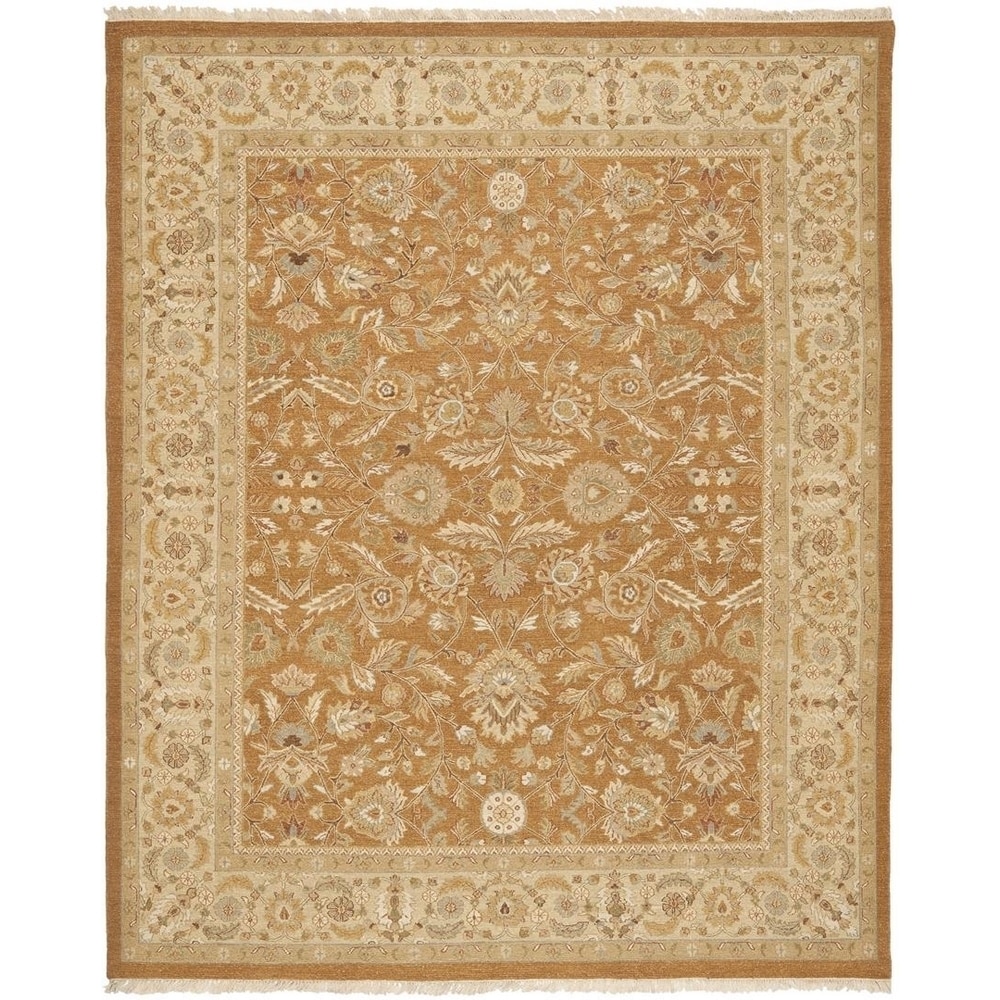 Safavieh Hand woven Sumak Copper/ Beige Classic Wool Rug (9 X 12)