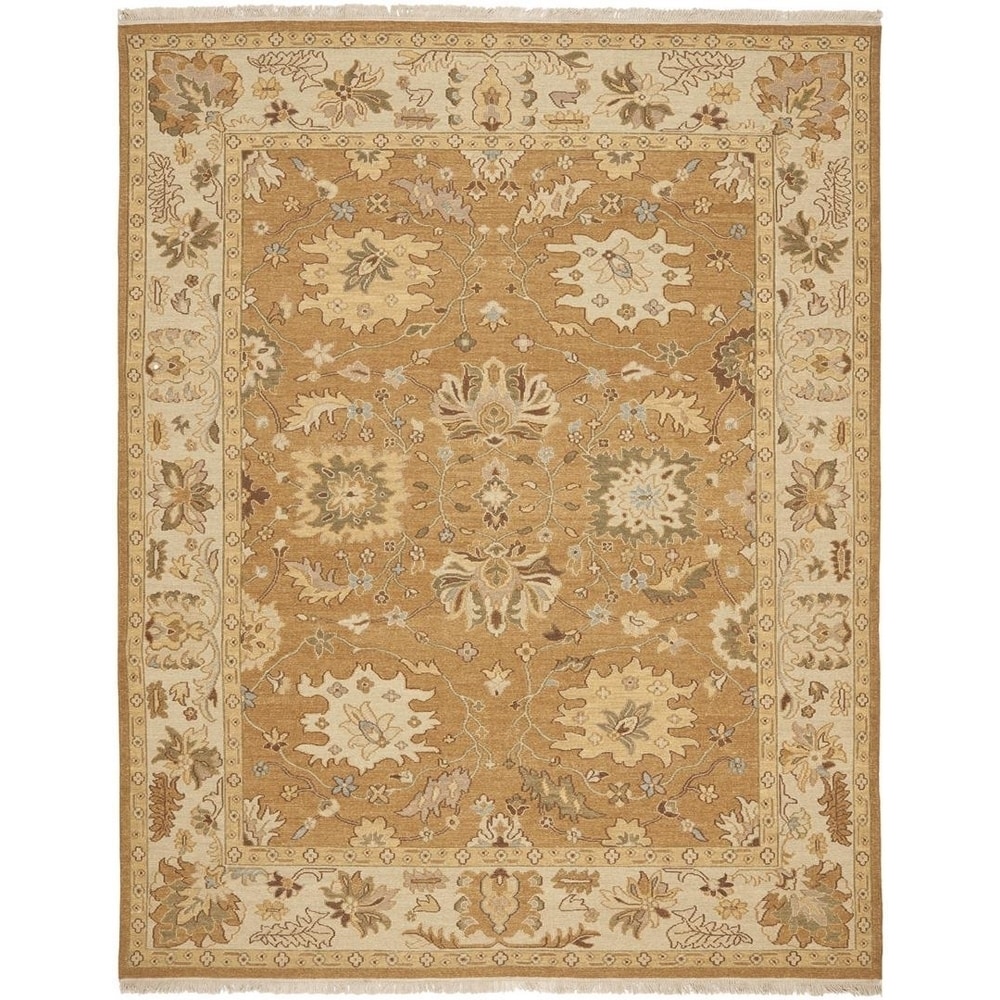 Safavieh Handwoven Sumak Copper/ Beige Wool Area Rug (6 X 9)