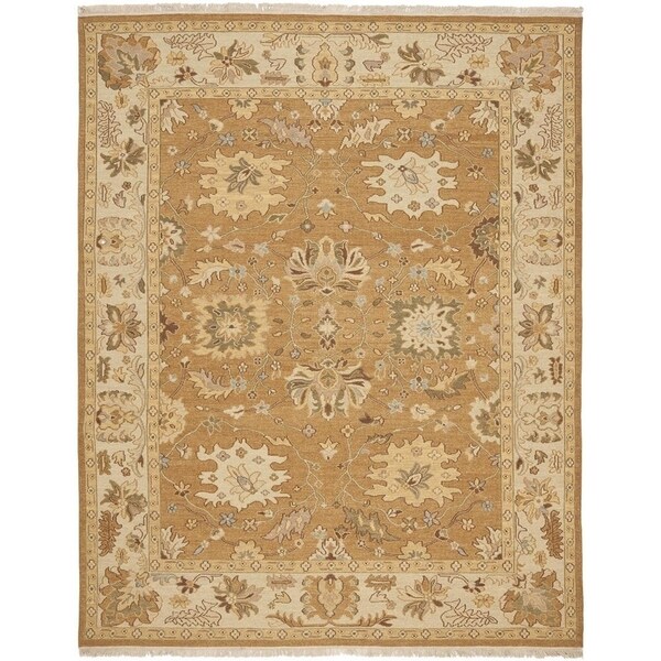 Safavieh Hand-woven Sumak Copper/ Beige Wool Rug - 9' x 12'