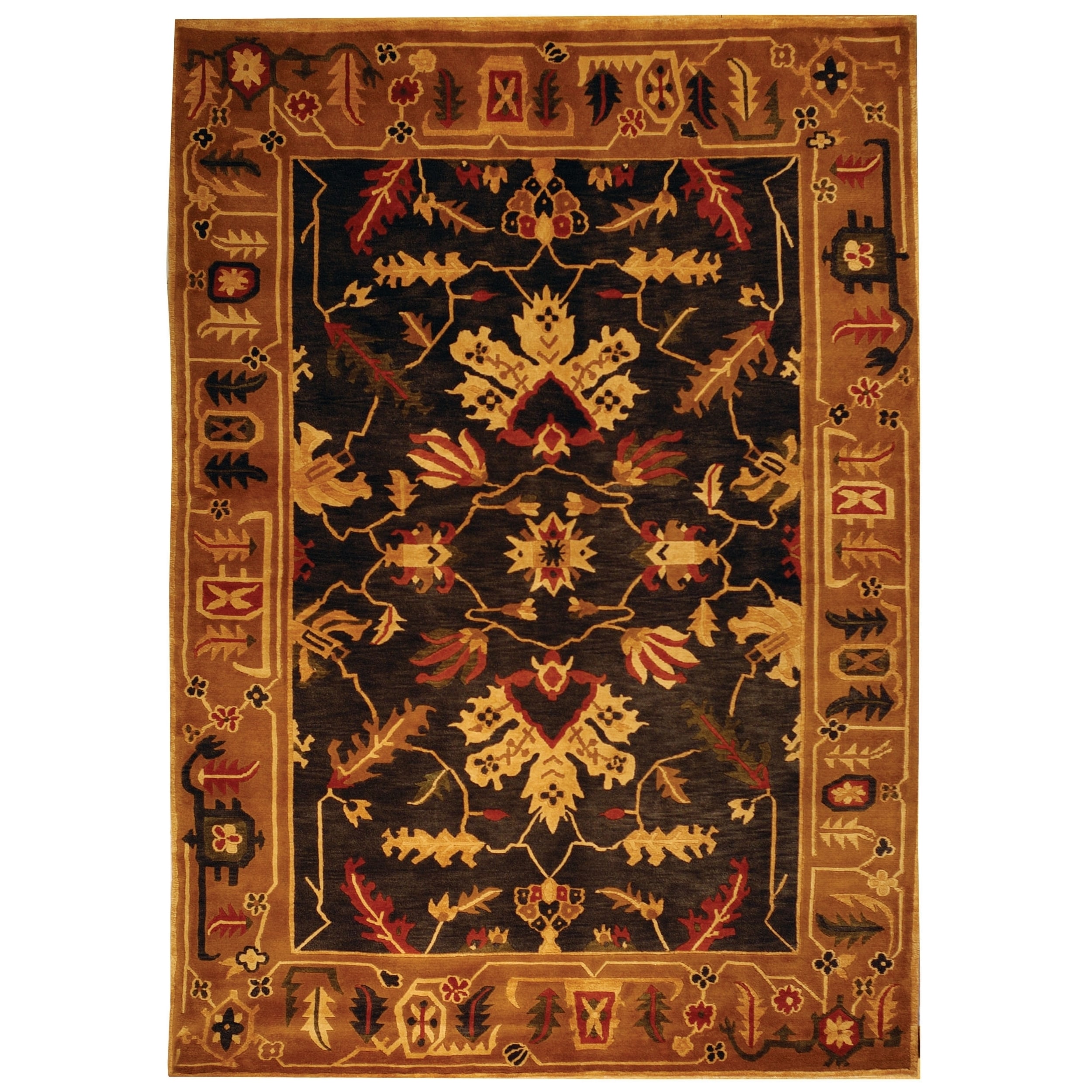 Safavieh Hand knotted Tibetan Multicolored Rectangular Wool Rug (6 X 9)