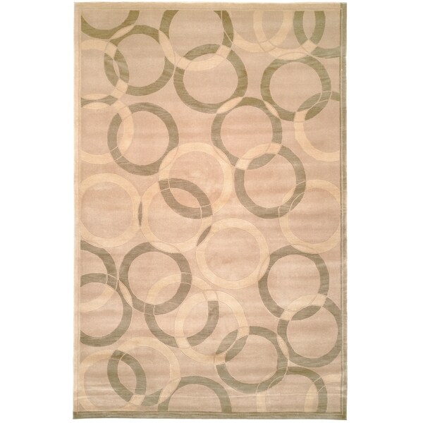 Safavieh Hand-knotted Tibetan Contemporary Geometric Multicolored Wool Rug - 8' x 10'