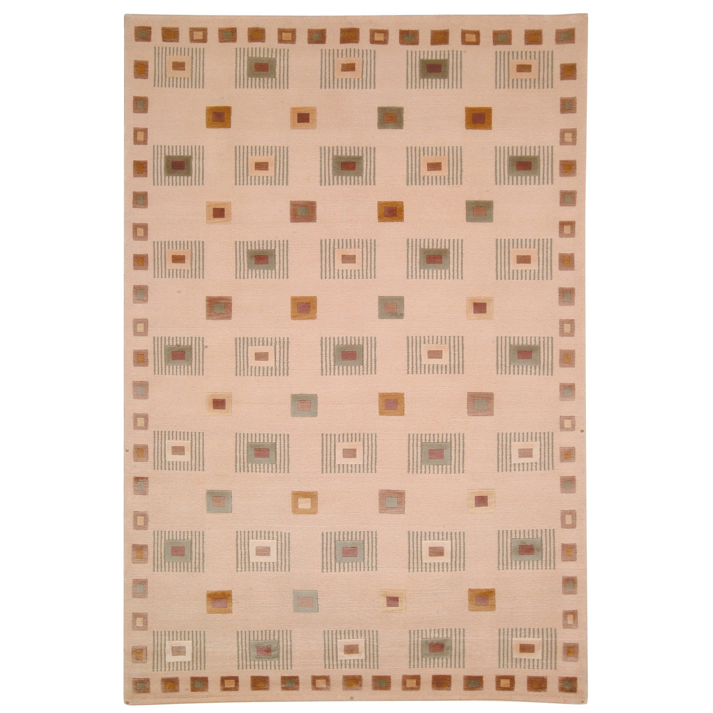 Safavieh Hand knotted Tibetan Ivory Wool Area Rug (9 X 12)