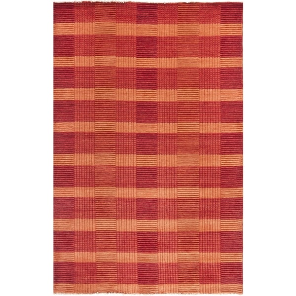 Safavieh Hand knotted Tibetan Red Wool Area Rug (9 x 12)  