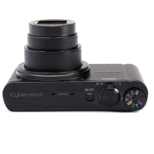 Sony Cyber Shot Dsc Wx300 Wifi 18 2mp Black Digital Camera Overstock