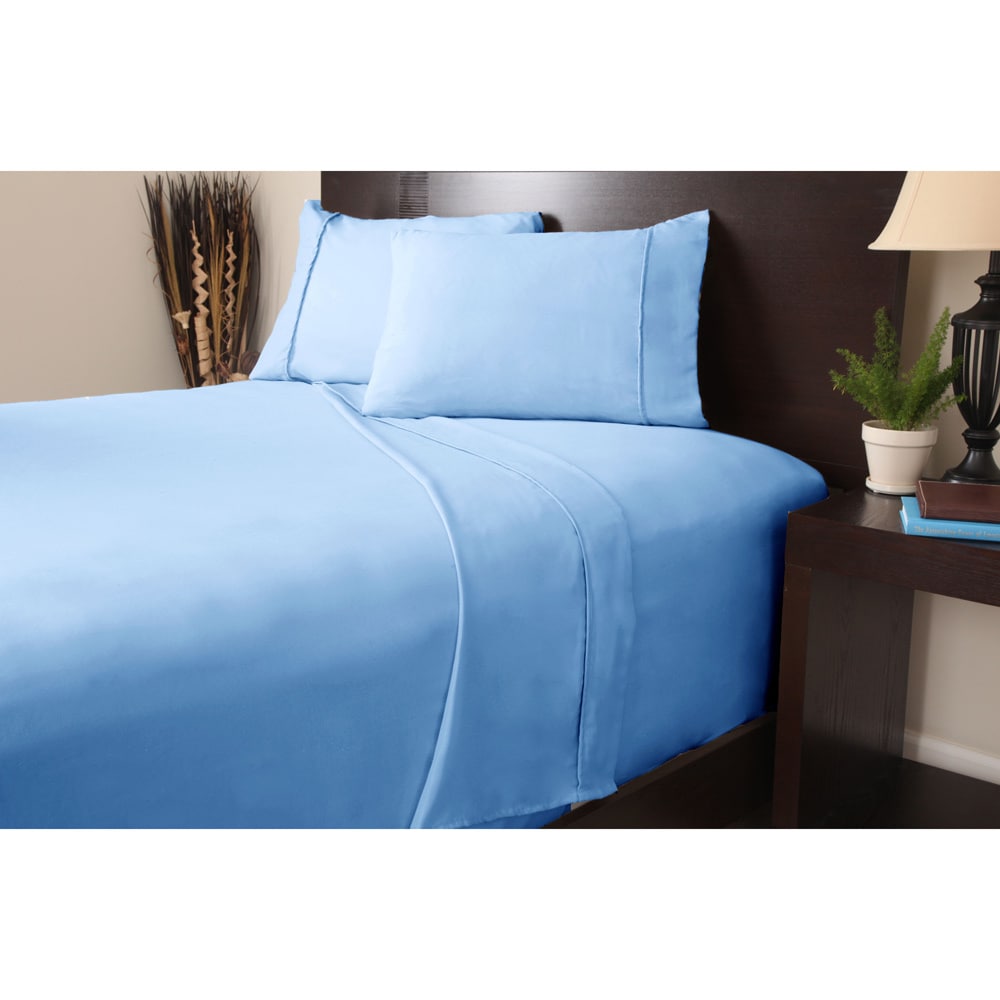 Windsor Microfiber Solid Color 4 piece Sheet Set