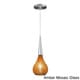 preview thumbnail 1 of 0, Torine 1-light Satin Nickel Mosaic Glass Mini Pendant