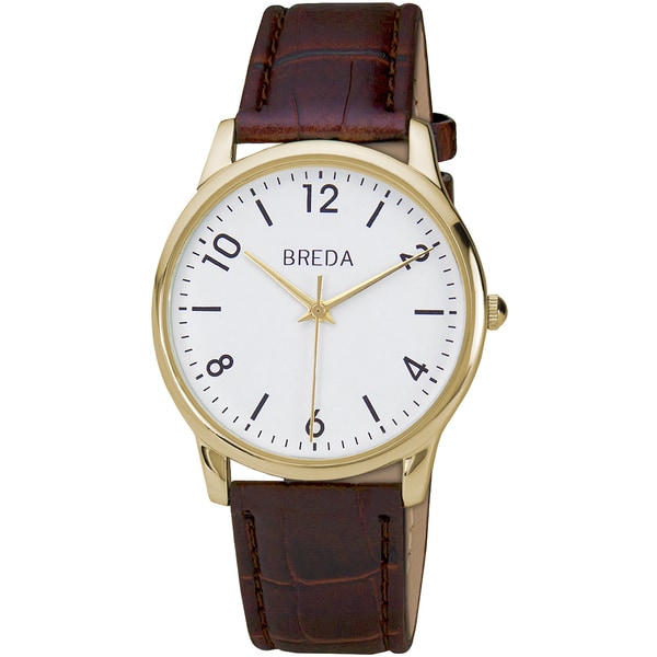 Breda Men's 'Andrew' Classic Leather Band Watch Breda Men's More Brands Watches