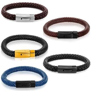 Buy Stainless Steel Men's Bracelets Online at Overstock.com | Our Best ...