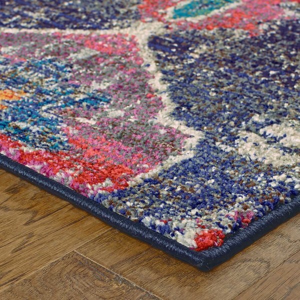 Antiqued Modern Grey/ Pink Area Runner Rug (2'7 x 10') Free Shipping Today