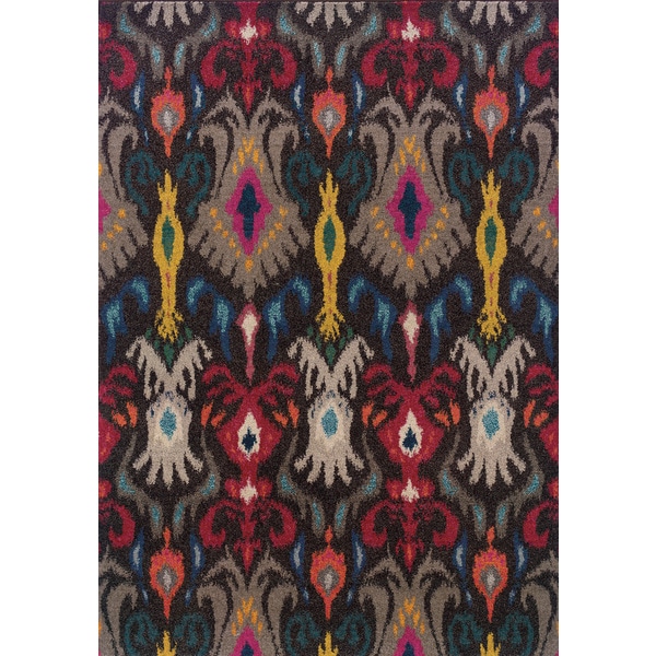Vibrant Boheiman Gray/ Multi Area Rug (7'10 x 11') - 7'10" x 10'10"