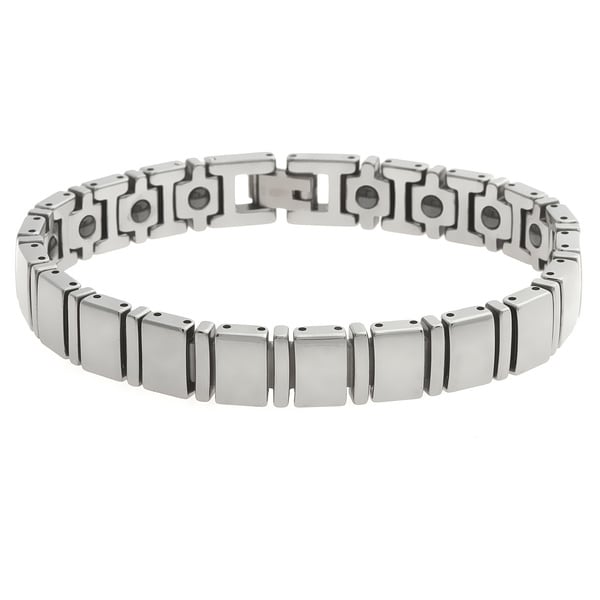 La Preciosa Mens Tungsten Link Bracelet  ™ Shopping   Big