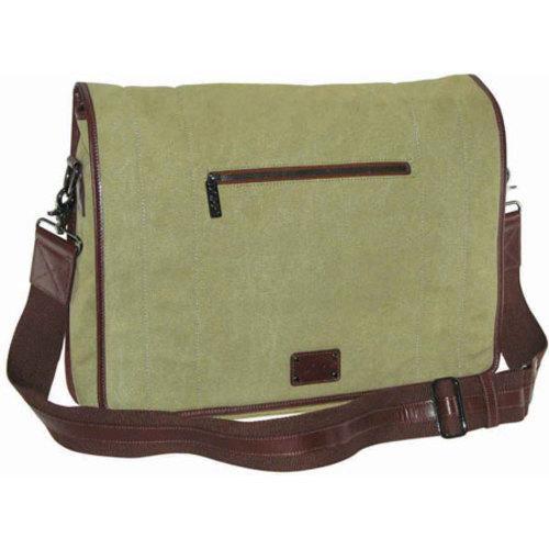 Mens Dopp Canvas Messenger Tan