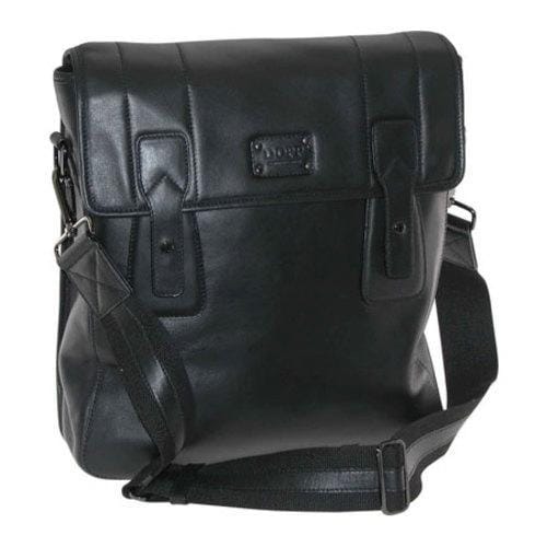 Mens Dopp Leather Urban Messenger Black