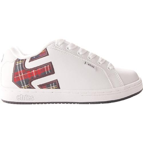 Women's Etnies Fader White Plaid Etnies Athletic