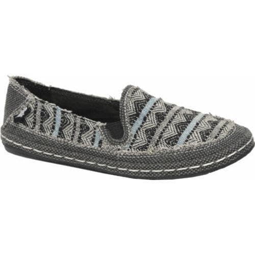 Women's Rocket Dog Wheelie Black Island Weave Fabric Rocket Dog Slip ons