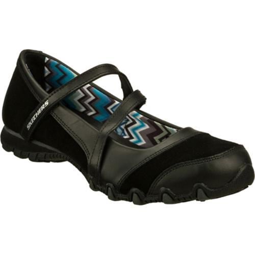 Women's Skechers Relaxed Fit Bikers Loosen Up Black Skechers Flats