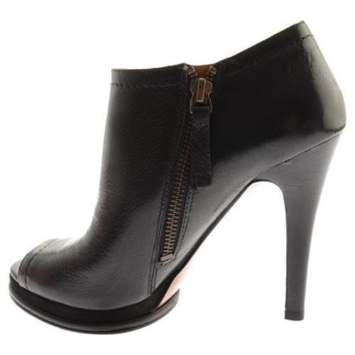 Women's Nine West Sassy Black/Black Leather Nine West Boots