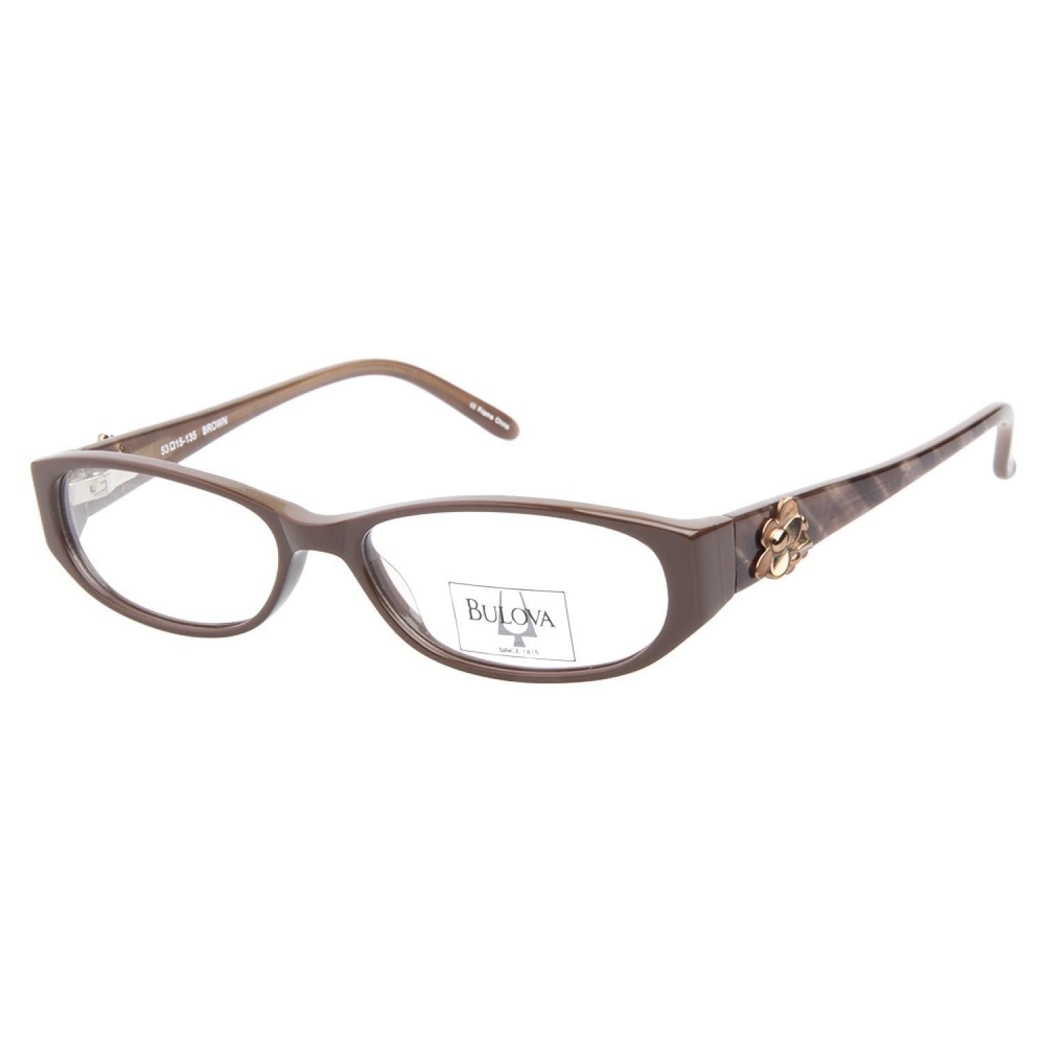 Bulova Merida Brown Prescription Eyeglasses Bulova Prescription Glasses