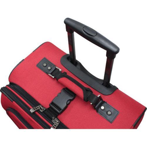 Traveler's Choice Red Conventional II 26 inch Rugged Wheeled Upright Suitcase Traveler's Choice 26" 27" Uprights