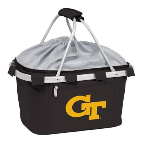 Picnic Time Metro Basket Georgia Tech Yellow Jackets Print Black