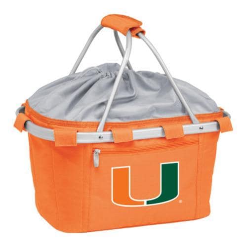 Picnic Time Metro Basket Miami Hurricanes Print Orange