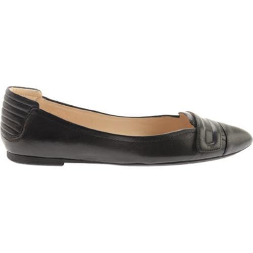 Women's Nine West Saramarie Black Talko Kid Leather Nine West Flats